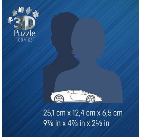 Iconics 3D puzzle Lamborghini Huracán Evo oranžové