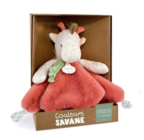 Doudou Plyšový muchláček žirafa Couleurs Savane 25 cm