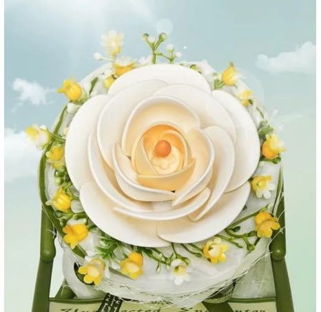 RoboTime 3D skládačka Bílá kamélie