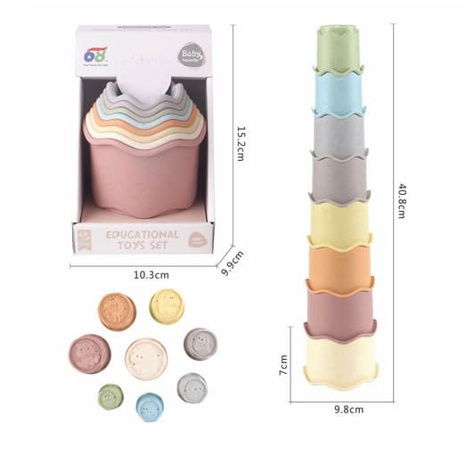 ZIRO Stohovací kelímky 8 ks