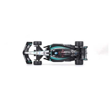 Bburago - RACE Formule F1 v dekorativním boxu, Mercedes-AMG Petronas W15 (2024), #63 G.Russell, 1:43