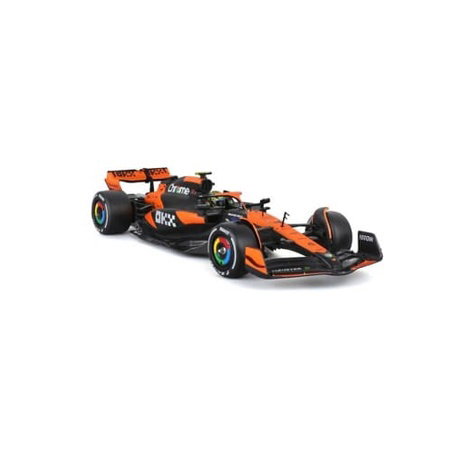 Bburago - RACE Formule F1 v dekorativním boxu, McLaren Team MCL38 (2024), 4# Lando Norris, 1:24