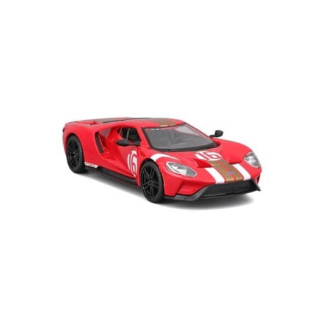 Bburago - RACE, 2022 Ford GT Heritage Edition, červená, 1:32