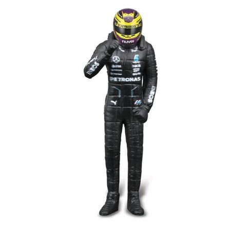 Bburago - RACE F1 s figurkou jezdce, Mercedes-AMG Petronas W15 (2024), #44 Lewis Hamilton, 1:24