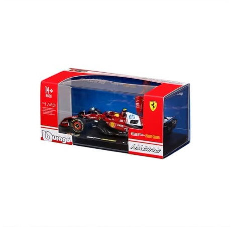 Bburago - RACE F1 v dekorativním boxu, Ferrari SF-25 (2025), #44 Lewis Hamilton, 1:43