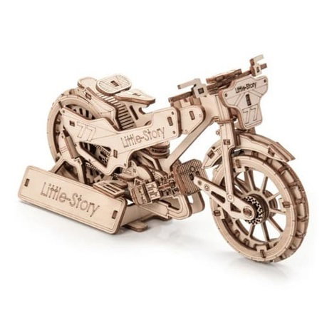 Little Story 3D dřevěná skládačka Speedway Bike