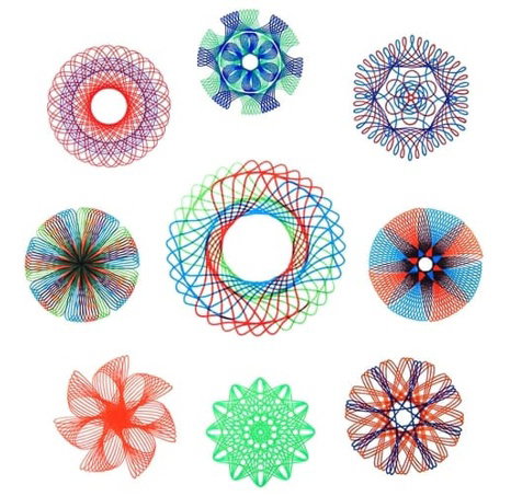 Spirograf sada šablon 27 dílů