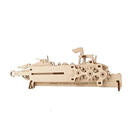 Ugears 3D dřevěné mechanické puzzle Brave UA Tractor