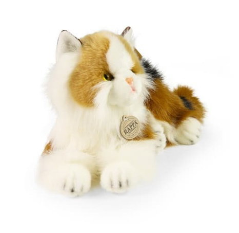 Rappa Plyšová kočka calico trojbarevná 30 cm ECO-FRIENDLY