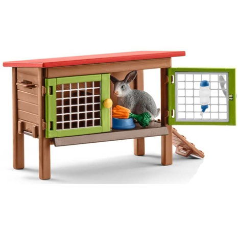 Schleich 42420 Set králíkárna se zvířátky a příslušenstvím