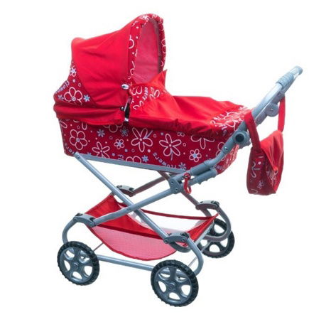 Kočárek Daria pro panenky hluboký 77x87x38cm