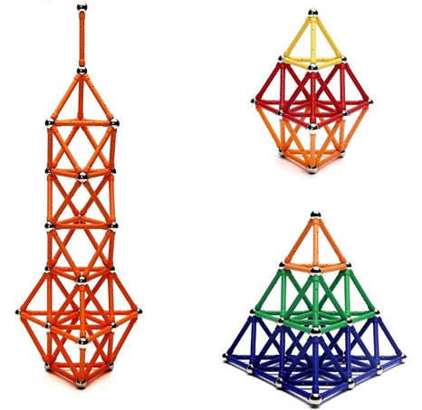 Magnetická stavebnice  250 ks