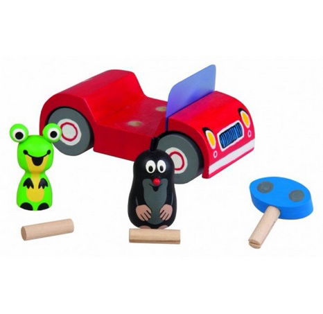 Detoa Krtek na výletě dřevo 2 barvy