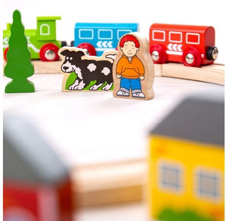 Bigjigs Rail Moje první vláčkodráha 20 dílů