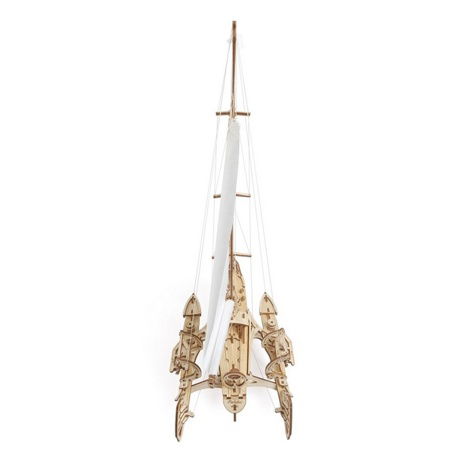 Ugears 3D dřevěné mechanické puzzle Plachetnice Merihobus (trimarán)