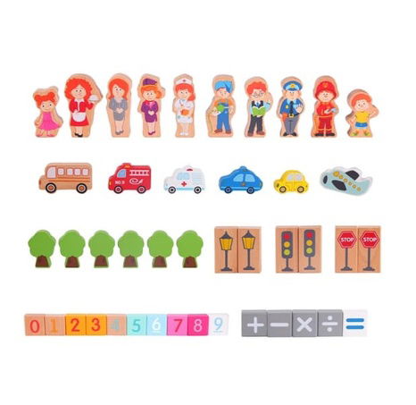 Classic World Kostky město 120ks v kyblíku