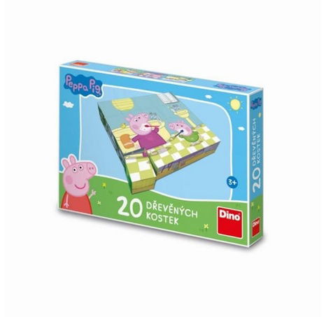 PEPPA PIG: HAPPY DAY 20 Lizenzwürfel aus Holz