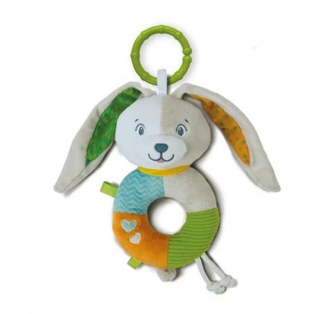 Clementoni Plüschrassel mit Griff - Hase