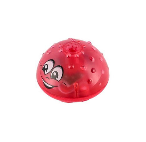 Hračka do vody Fontánka stříkací plast červená na baterie se světlem v krabičce