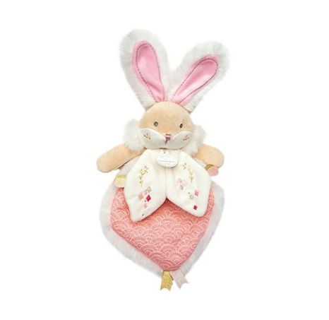 Doudou Dárková sada - Hračka růžový kamarád králíček 24 cm