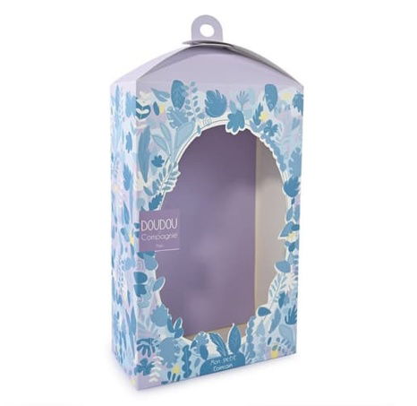 Doudou Dárková sada - plyšová hračka kačenka s listem leknínu 27 cm