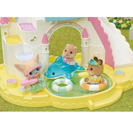Sylvanian Families Zábava u bazénu Baby Trio