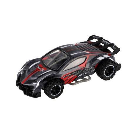 Auto RC sportovní plast 2,4GHz 20cm na baterie šedo-červené v krabici