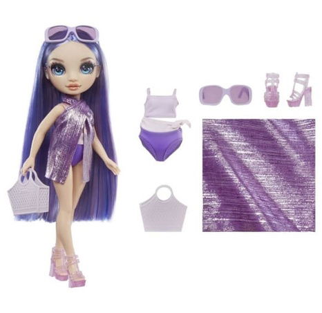 Rainbow High Fashion panenka v plavkách - Violet Willow