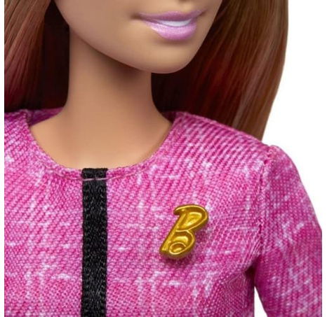 Barbie Lídryně budoucnosti hnědovláska v kalhotovém kostýmku