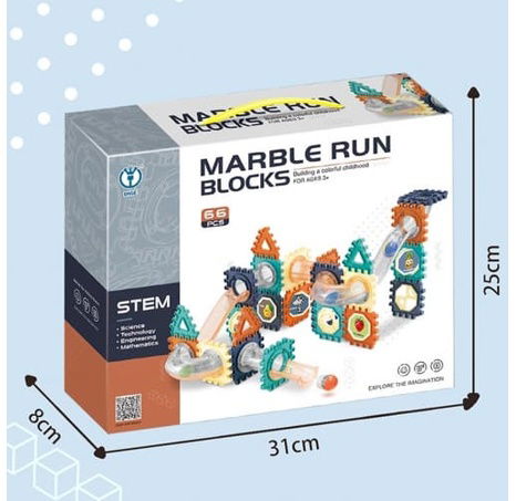 Kuličková dráha stavebnice 66 ks