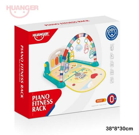 Podložka s hrazdičkou Sovičky tyrkysová