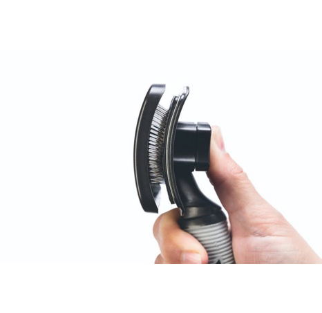 Beeztees Samočisticí kartáč pro psy velký Černá/šedá 19x10,5x5cm