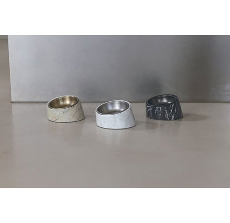 Designed by Lotte Vita Designová miska pro kočky Vzor bílý mramor 160ml