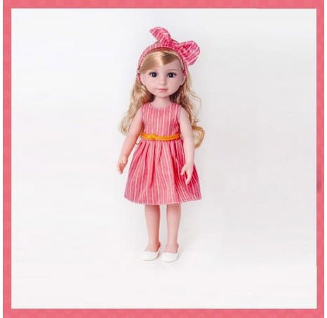 PLEJO Panenka v červených šatech 38 cm
