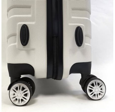 Bavy Cestovní kufr skořepinový 28" Ribs White