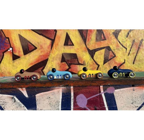 Vilac Dřevěné auto Old Sport Compet tyrkysové