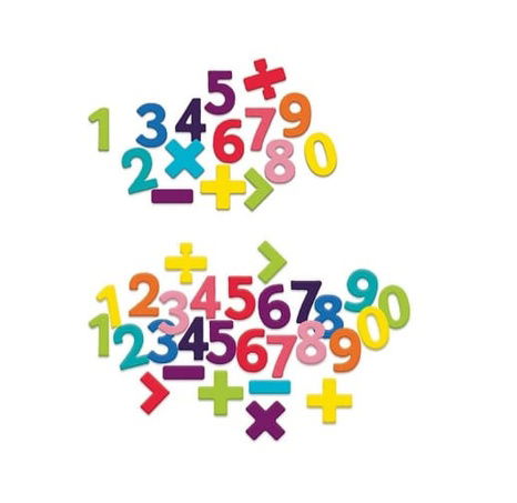 Vilac Dřevěné magnetické číslice 58 ks