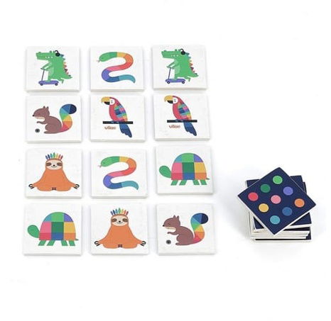 Vilac Dřevěné pexeso duhová zvířátka