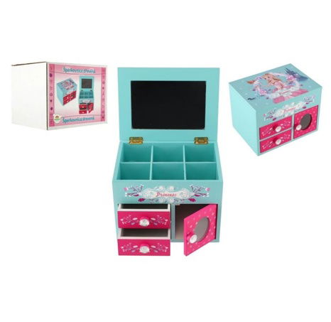 Šperkovnice Princess se zrcátkem