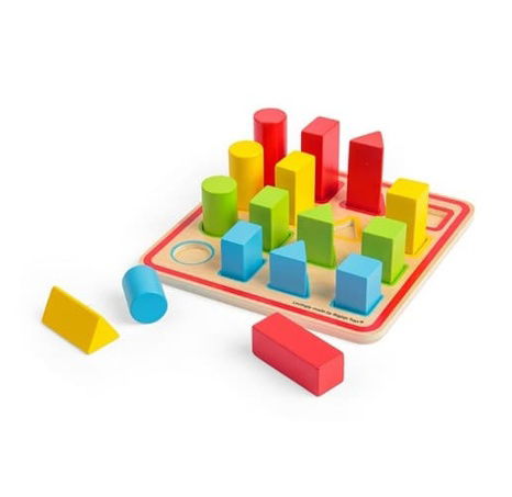 Bigjigs Toys Barevné vkládací tvary