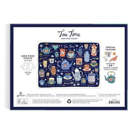 Galison Puzzle Čas na čaj 1000 dílků
