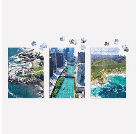 Galison Puzzle Letecké záběry USA 3×120 dílků