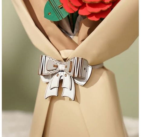 RoboTime 3D dřevěná skládačka Červený karafiát