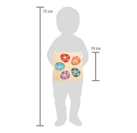 small foot Dřevěné paměťové puzzle Dino