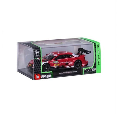 Bburago - RACE, Audi Sport RS 5 DTM 2018, #33 René Rast, červená, 1:32