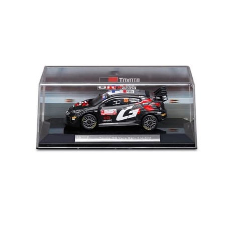 Bburago - RACE, Toyota GR Yaris Rally1 Hybrid v dekorativním boxu, Rovanpera #69, modrá, 1:43
