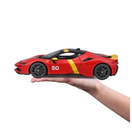 Bburago - RACE+PLAY, Ferrari SF90 STRADALE ASSETTO FIORANO, červená 1:18