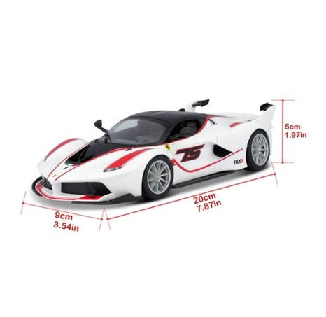 Bburago - RACING, Ferrari FXX K, bílá, 1:24