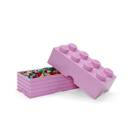 LEGO úložný box 8 - světle růžová
