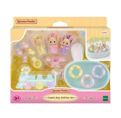 Sylvanian Families - Koupel trojčat králíčků